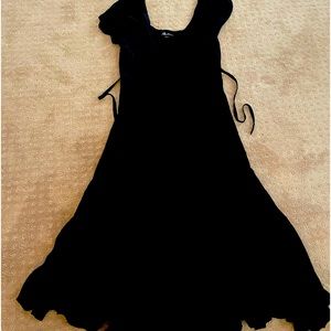 Vintage BOHO Black Maxi Dress by FLOWER-FREE SIZE